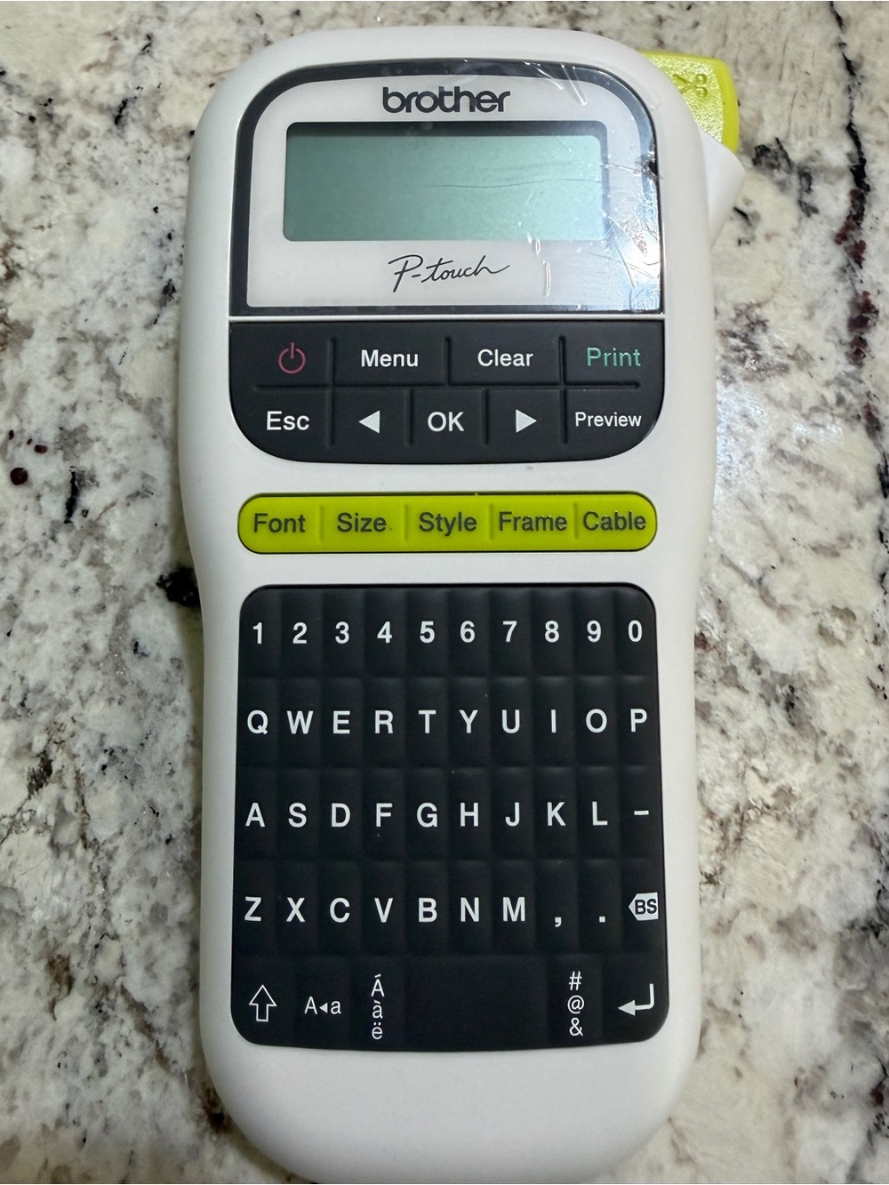 Brother P-Touch PT-H110 Portable Handheld Label Maker - Tested & Working